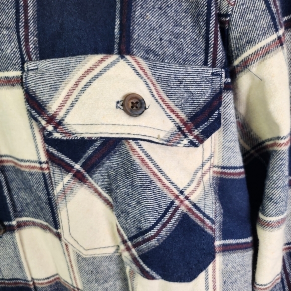 Jachs Shirt Men XXL MFG Hetitage Flannel Plaid Long Sleeve Outdoor Bust Pockets - Picture 12 of 14